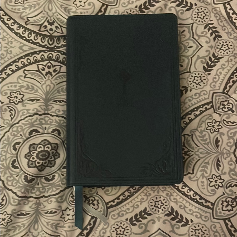 Elegant Black Journal with Ribbon Bookmark